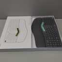 Nulea Wireless Ergonomic Keyboard, Split Keyboard with Cushioned Wrist Rest, Bluetooth and USB Connectivity, USB-C Rechargeable, Compatible with Windows Mac