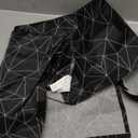 Explore Land Pattern Dog Crate Cover for 18 Inches Wire Cage, Heavy-Duty Polyester 1 2 3 Doors Standard Metal Pet Kennel Enclosure (Brief Polygonal)