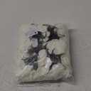 Flojery Silk Hydrangea Heads Artificial Flowers Heads with Stems for Home Wedding Decor,Pack of 10 (White)