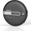 Portable CD Player with Bluetooth, CD Player with Headphones, ESP 40 Seconds for Home Travel, Stereo CD Walkman with LCD Display for Adults Students Kids