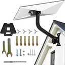 Starlink Gen 3 Roof Mount Adjustable Pivot Wall Mount for Starlink Gen3 Heavy Duty Pole Mounting Kit with Metal Gen 3 Pipe Adapter for Standard V3 Dish (Black)