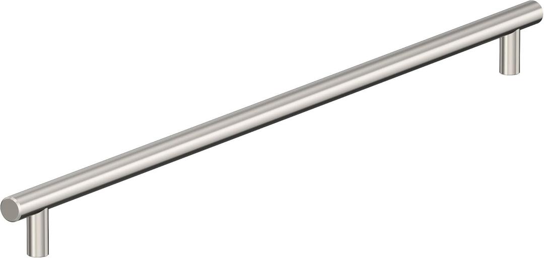 Amerock BP54026PN | Polished Nickel Appliance Pull | 24 inch (610mm) Center-to-Center Cabinet Handle | Bar Pulls | Furniture Hardware
