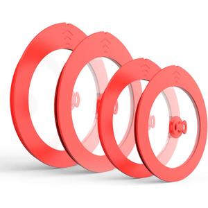 4 Pack Replacement Lids for Pyrex 7201-PC 4 Cup and 7402-PC 6/7 Cup Glass Containers Mixing Bowl Silicone Storage Cover Leakproof