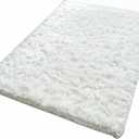 Kate Ultra-Soft Fluffy Faux Fur Rug Photography Mat for Product Photography, Flat Lay Background, Baby & Pet Photo Shoot Prop, Plush Shag Carpet for Bedroom, Living Room, Nursery - White,5x8ft
