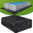 16' x 32' Rectangle Thicker Heavy Duty Pool Liner Pad for Above Ground Pool, Padding Underlayment for Pool Bottom, Protects Pool Prevents Punctures Weed Barrier Comfortable Underfoot