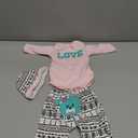 Reborn Dolls Baby Clothes Pink Outfits for 20"- 22" Reborn Doll Girl Baby Clothing Sets