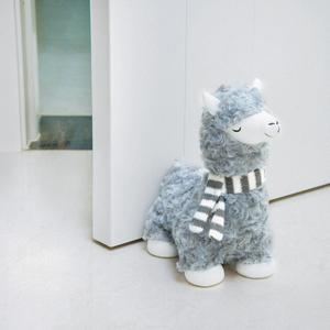 Marwood Cute Door Stopper Decorative Door Stops for Home and Office, Goat with Scarf Weighted Interior Doorstop Fabric Stuffed Animal Door Stopper Floor Decorative