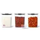 Rubbermaid Brilliance BPA-Free Food Storage Containers with Lids Airtight Kitchen and Pantry Organization Set Includes 2 Containers and Scoops Clear 16 cups