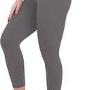 Sunzel Sustainable Butt Lifting Leggings for Women, High Waisted No Front Seam Tummy Control Booty Scrunch Workout Yoga Pants 25" Charcoal Gray Medium (M)