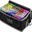 168 Colors Markers Art Markers for Kids and Adult Drawing Marker Dual Tip Coloring Painting Perfect for Boys Girls Students Gift