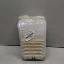 12 Pack Bento Snack Containers Set, 4 Divided Compartment Food Storage Containers, Wheat Straw Meal Prep Lunch Box,Plastic Food Storage container, Microwave and Dishwasher Safe (Beige)