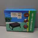 Gardenised Portable Charcoal Grill Foldable Stainless Steel BBQ for Camping Backyard Tailgating Hiking Picnic Travel Beach Parties Garden Gatherings Poolside Cooking Skewers & Outdoor Barbecues, Small