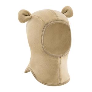 UAMOEI Toddler Winter Hat with Ear Flaps Baby Boy Hats Scarf Girls Balaclava Kids Polar Beanie Bear Neck Warmer(US, Age, 1 Year, 4 Years, One-Piece Khaki)
