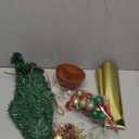 XmasExp 20in Mini Christmas Tree Artificial Small Christmas Tree with Lights,Star Treetop,Ornaments Balls,Bells and Pine Cones DIY Xmas Decorations Green