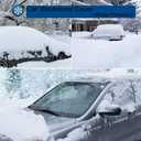 Beicarin Car Windshield Cover, Heavy Duty Thick Protective Windscreen Cover - Snow Ice Frost Sun UV Dust Water Resistent - Pefect Fit for Cars SUVs All Years Summer/Winter