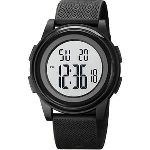 OLAZONE Ultra-Thin Minimalist Sports Waterproof Digital Watches Men with Wide-Angle Display Wrist Watch for Men Women