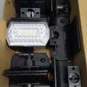 LANSOW Solar Spot Lights Outdoor, [8 Pack/76 LED] 2-in-1 Solar Landscape Spotlights, 3 Modes IP65 Waterproof Dusk to Dawn Solar Powered Flood Wall Lights for Outside Yard Garden Pathway(Cool White)