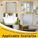 Door Hinge Adjustment Tool, 45# Steel Double-Ended Hinge Bender, 14mm & 19mm Gap Adjusting Wrench for Flag Hinges, Heavy Duty Door Repair Tool