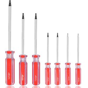 Triangle Screwdrivers Set 7 Sizes 1.4mm 1.8mm 2.0mm 2.3mm 2.7mm 3.0mm 4.2mm, SKZIRI 7in1 Triangle Screwdriver Tool Kit for Fixing Electronic Toys Household Electrical Appliances Repairs