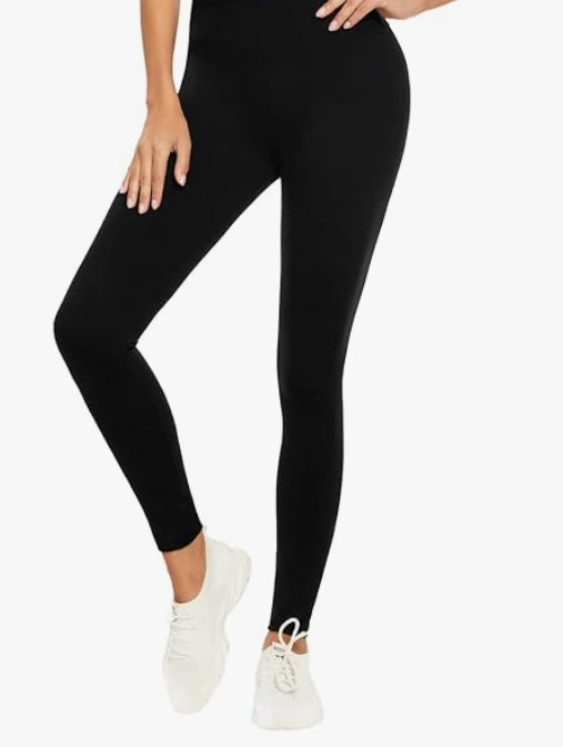 Leggings for Women-Workout High Waisted Tummy Control Non See Through Super Soft Black Legging Yoga, Medium