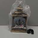 Snowman Christmas Decorations Snow Globes Lantern Lighted Water Swirling Glitter, with Stars Projection/Music, Christmas Decorations Indoor - USB/Battery Operated-Snow Globe for Kids Adults