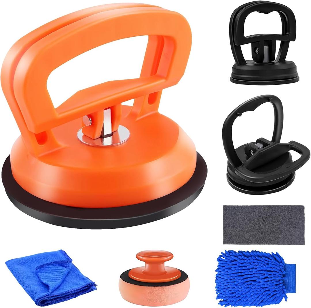 Dent Puller, 7 Pack Car Dent Puller Kit,Car Dent Remover Tool for Car,Paintless Dent Removal Kit,Hail Dent Removal Kit,Dent Puller Suction Cup for Dent Remover,Glass,Screen,Objects Moving