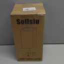 Soilsiu Bedside Table Lamp for Bedroom - Touch Small Lamp with USB C+A Charging Ports & AC Outlets, 3 Way Dimmable Nightstand Light for Living Room (LED Bulb Included, Grey)