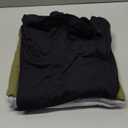 Real Essentials 4 Pack: Womens Cotton Long Sleeve V-Neck T-Shirts Soft Casual Lounge Tee Tops (Small)