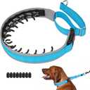 Mayerzon Martingale Dog Collar for Pulling, Patented No Pull Training Walking Collar with Buckle for Medium Large Dogs Bulldog Pitbull German Shepherd, Reflective, Adjustable(M, Light Blue) (Medium,2.5mm,14.5-18.5"Neck)