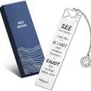 Retirement Gifts Bookmark for Women Men Happy Retirement for Coworker Employee Friends Metal Bookmarks with Gift Box for Book Lovers, Inbox Pack of 2