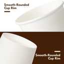 YEEHAW 16 oz 100 Pack Disposable Paper Coffee Cups with Lids & Sleeves, To Go Hot Cups for Coffee, Hot Beverage Drinking Cup, Ideal for Cafes, Bistros