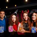 Honeydak 12 Pcs Halloween Ghost Coffee Mugs 16 oz Glass Color Changing Ghost Cups with Handle Spooky Coffee Cups for Halloween Holiday Party Drinkware Accessories Supplies Drinking Container