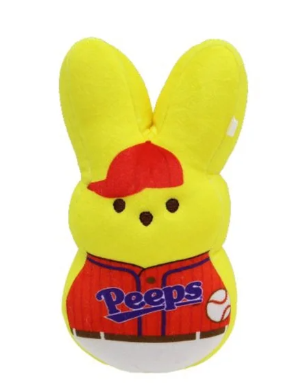 2 x Peeps 6" Careers Bunny Baseball Player