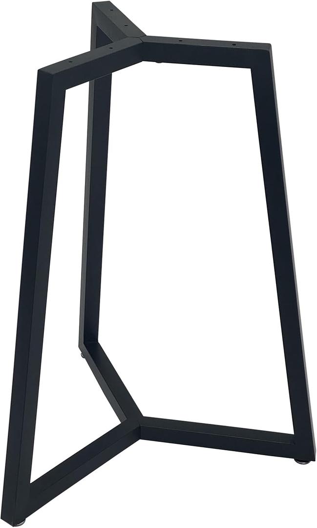 Round Metal Coffee Table Legs,28 Inch Black Iron Dining Table Base Only,Large Circle End Table Legs