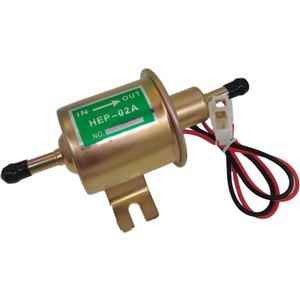 HEP-02A 12V Electric Fuel Pump Metal Solid Petrol 12 Volts Replacement For Motorcycle Carburetor ATV Trucks Boats For Gasoline or Diesel Engine HEP02A Low Pressure Gas Diesel Fuel Pump 2.5-4psi