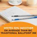 BIC Round Stic Grip Xtra Comfort Fashion Ball Point Pen; Purple; 12 Pack