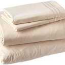 Series 4pc Bed Sheet Set - Queen, Cream/Beige, Hypoallergenic, Deep Pocket