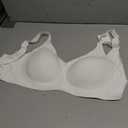 Comfortable Seamless Full Coverage Bra for Women Wireless Bras with Soft Support, White 2XL