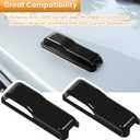 Engine Hood Hinge Cover Trim Exterior Accessories Decoration for 2018-2025 Jeep Wrangler JL JLU Sports Sahara Freedom Rubicon Unlimited Gladiator JT 2-Door & 4-Door (Black 2PCS)