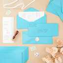 Sustainable Greetings 200 Pack #10 Blue Colored Envelopes Bulk - Gummed Seal Letter Size for Party Invitations, Business Mailing, Checks, Holidays, Greeting Cards, Thank You Notes (4 1/8 x 9 1/2 In)
