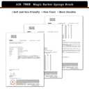 5 Pcs Curl Brush Set - Magic Twist Brush, Sponge Hair Pick for Men and Women (Blend) (Red)