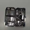 Nail Clippers Set Fingernail and Toenail Clipper Cutters for Men and Women, Professional Manicure Pedicure Grooming Kit, 18 Pieces Stainless Steel Nail Care Tools with PU Leather Travel Case