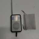 Pocket Battery AM FM Radio Portable, Mini Transistor Radio with Excellent Reception, Tuning Knob with Signal Indicator, AAA Battery Operated for ICE Storms&Walking, DE333 by PRUNUS (Silver01)