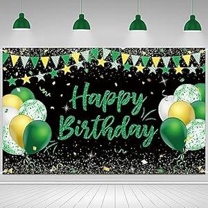 Red and Black Happy Birthday Background Banner Sign Poster Large Fabric Glitter Balloon Fireworks Sign Birthday Photo Backdrop Background for Kid Adults Birthday Party Decoration Supplies,65 x 41 Inch
