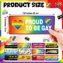12 Pcs Gay Pride Funny Magnet Bumper Sticker LGBT Rainbow Pride Prank Magnetic Sign for Vehicle Truck Reusable Magnet Sticker for Fridge(Cute)