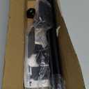 Black Curtain Rod for Windows 30 to 45 Inches,5/8 Inch Diameter Small Curtain Rods Set with Adhesive Brackets,Renter Friendly Adjustable Curtain Rods for Bedroom,Living room