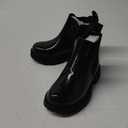 K KomForme Girls Glitter Ankle Boots Side Zipper Chelsea Booties Lug Sole (Toddler/Little Kids/Big Kids)