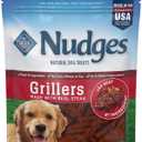 Blue Buffalo Nudges Grillers Natural Dog Treats, Steak, 10oz