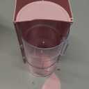 Azurphoric Hair Accessories Organizer with Hair Brush Holder, Rotatable Makeup Brush Holder for Necklaces, Earring, Bracelet, Ring, Makeup Brushes, Hair Clip and Hair Accessories (Pink, 3-Layer) Top Is Broken Pink