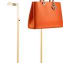 Gold Handbag Display Stand - 2 Pack Table Polished Gold Purse Stands for Display - Adjustable Height Semi Circle Clutch Bag Hanger Display Stand for Boutique Store